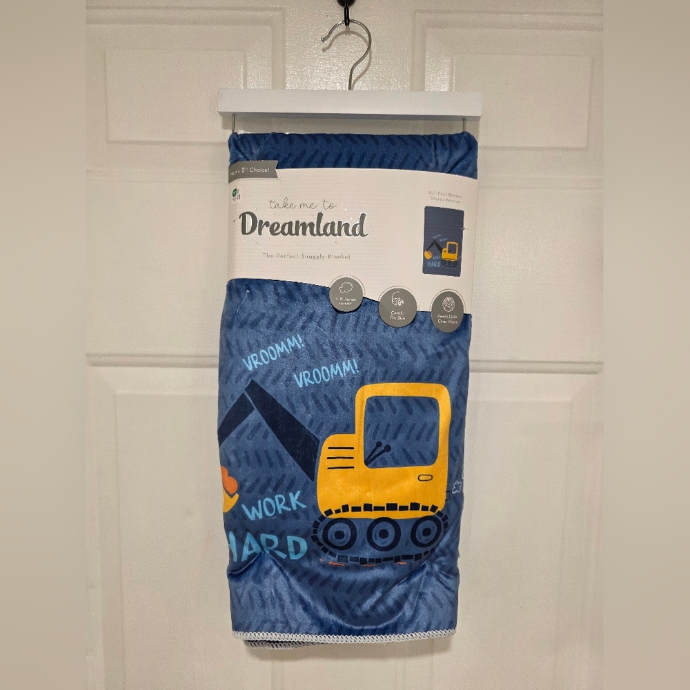 Dreamland Infant Blanket Soft Sherpa Reverse 30"X 40"